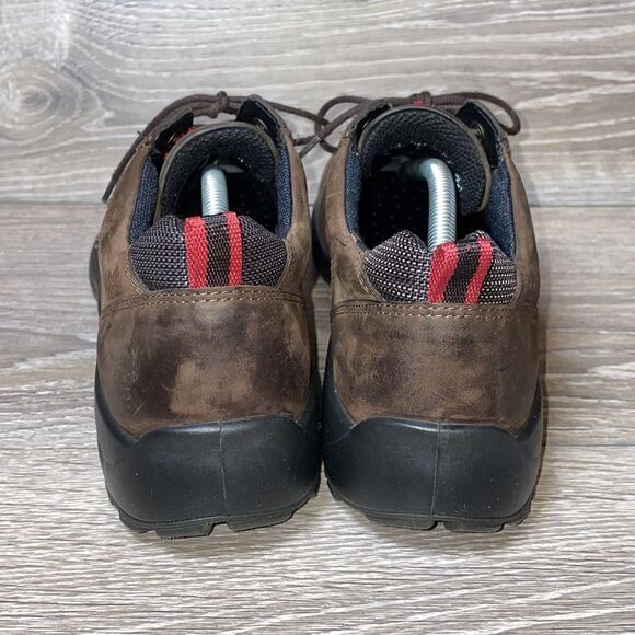 Ecco Gore-Tex Women’s Size 11-11.5/EU 42 Espresso Brown Leather Walking Shoe - Picture 4 of 14